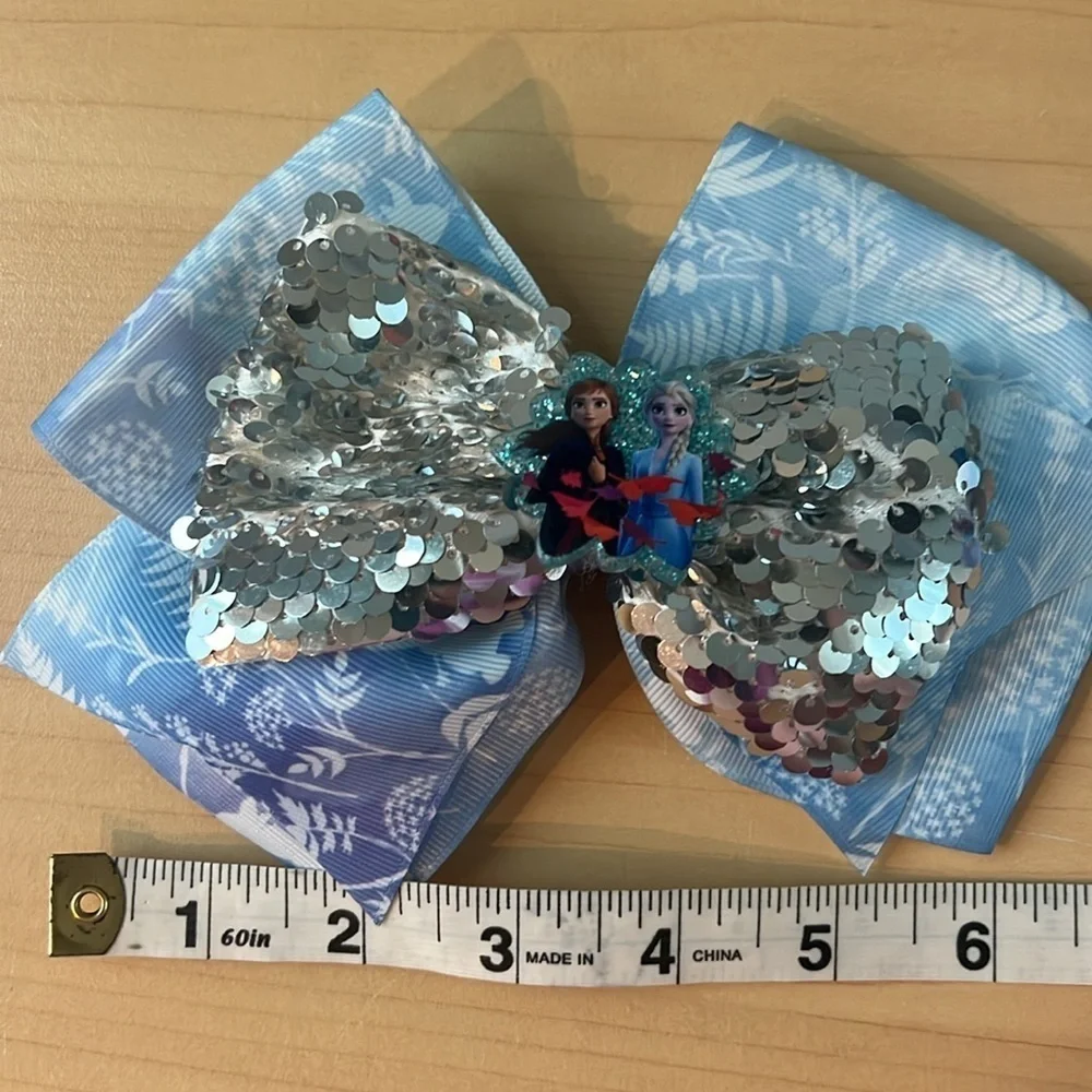 Girl’s Disney Frozen Ariel Hair Bows Bundle Variety 3